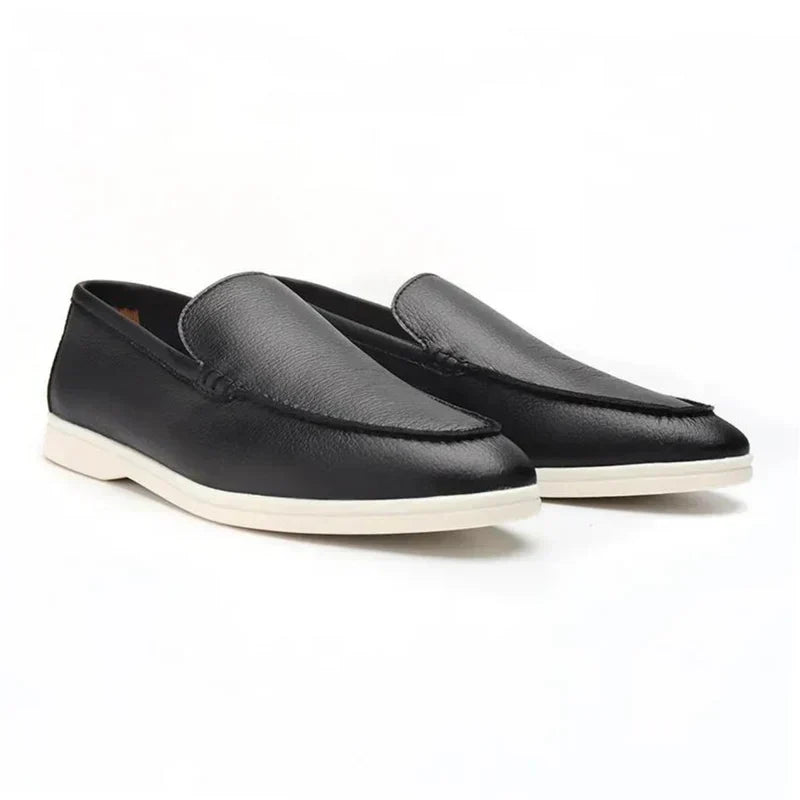 Olivier™ | Mocassins en cuir de vachette vieilli