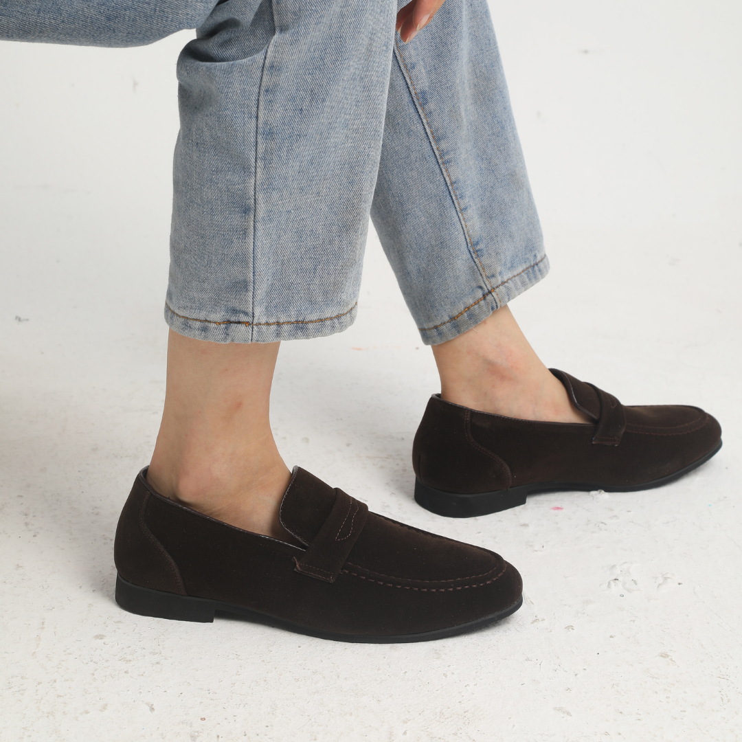 Philippe™ | Old Money Mocassins à lanières en daim
