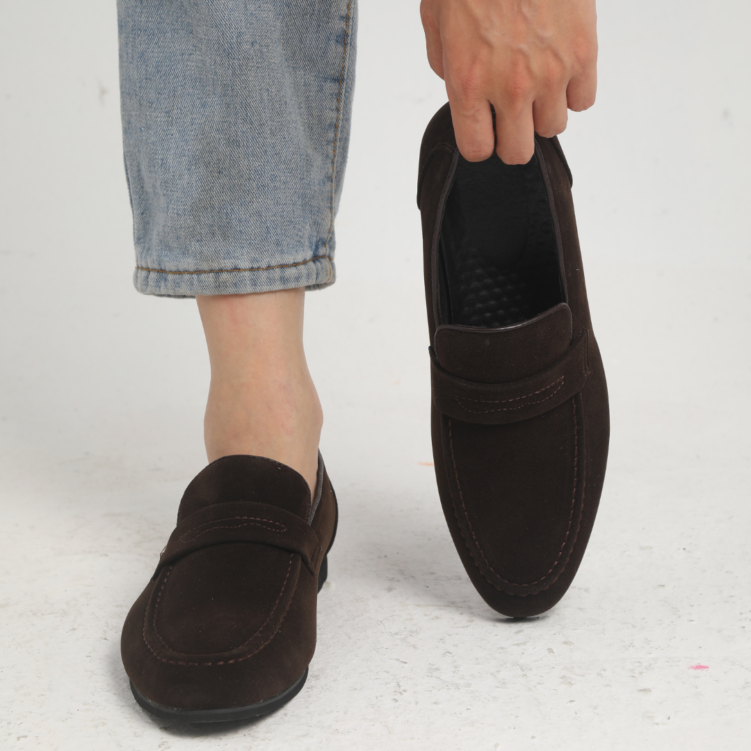 Philippe™ | Old Money Mocassins à lanières en daim