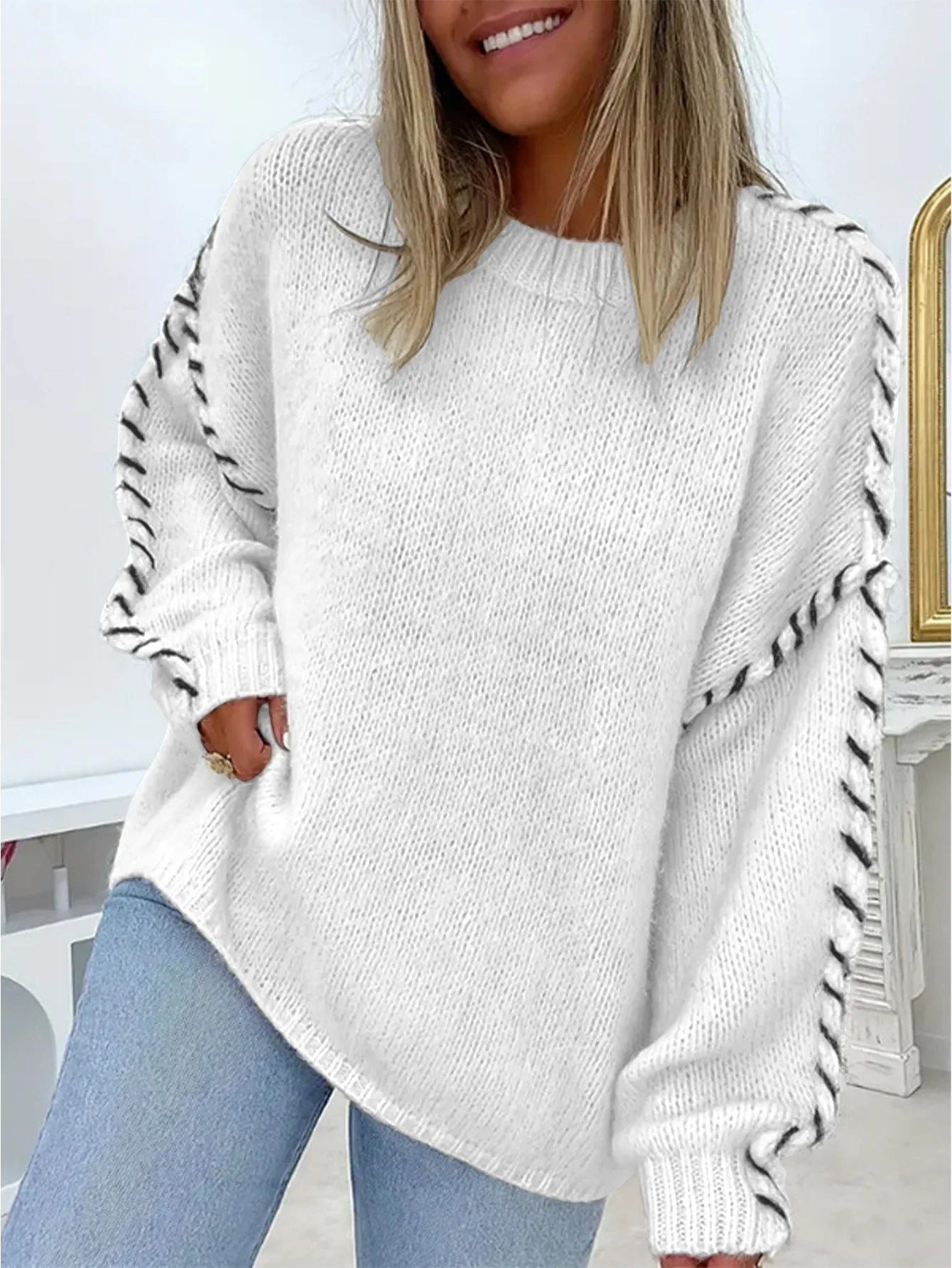 Léa™ | Pull Tricoté Décontracté et Chaud
