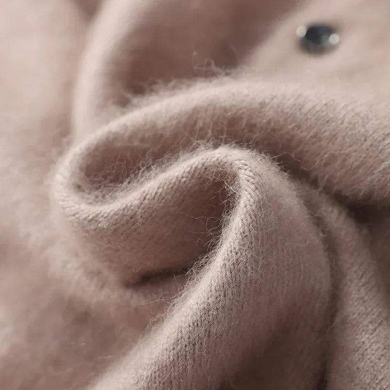 Laurent™ | Pull polo en vison et cachemire